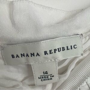 Banana Republic Ivory Textured Skirt